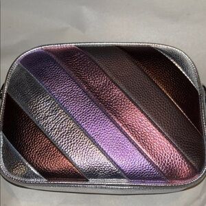 Iridescent Striped Crossbody Bag